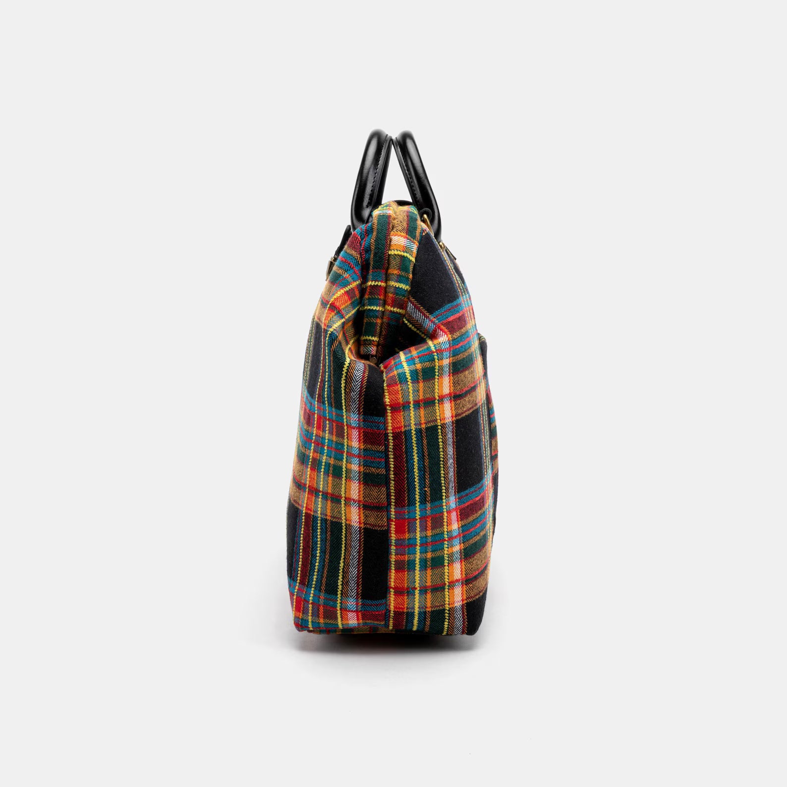Vintage Tartan Plaid Doctor Top Handle Weekender Bag