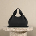 Soft Genuine Leather Cloud Shape Convertible Shoulder Crossbody Bag
